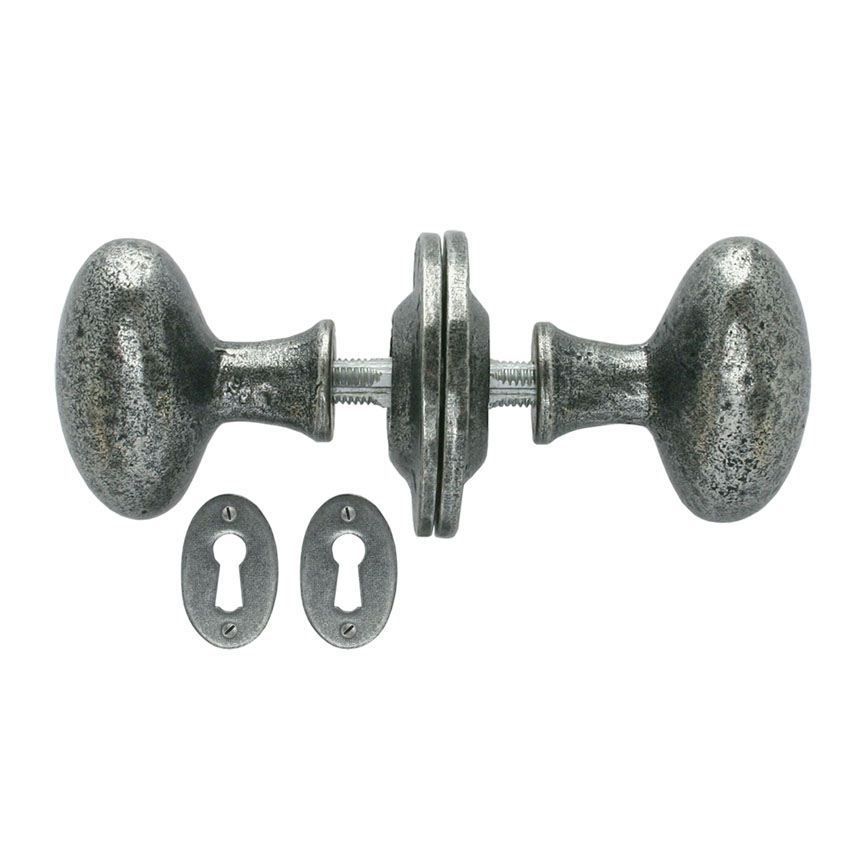 Picture of Oval Mortice/Rim Door Knob Set - 33644