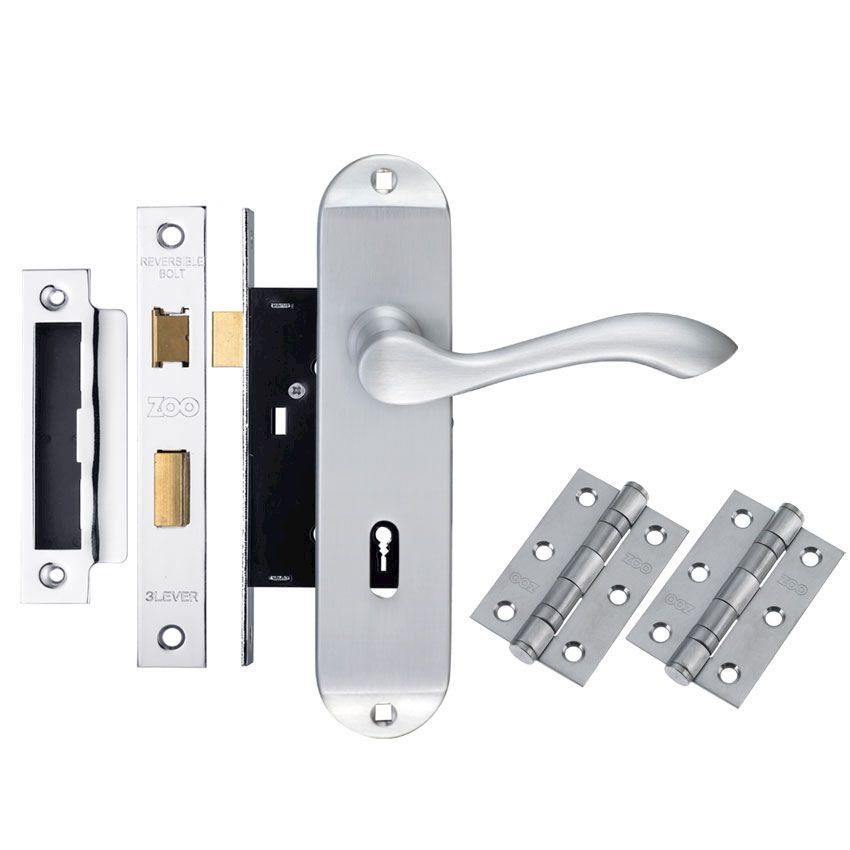 Picture of Contract Arundel Lock Door Handle Pack - DPARLKSC