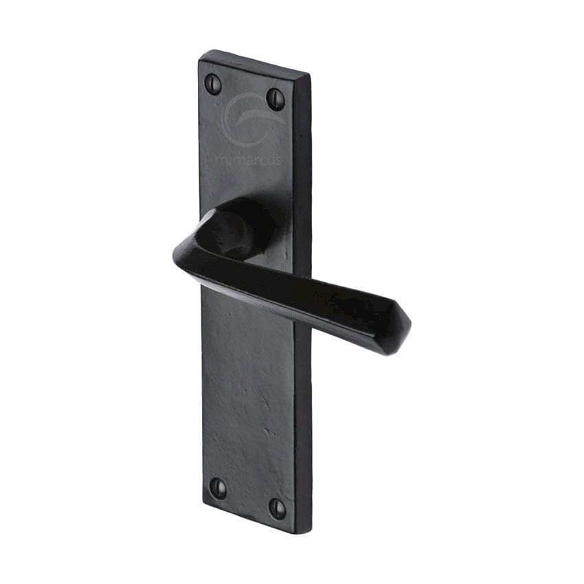 Picture of Smooth Black Bridgnorth Black Door Handles - Fb2510