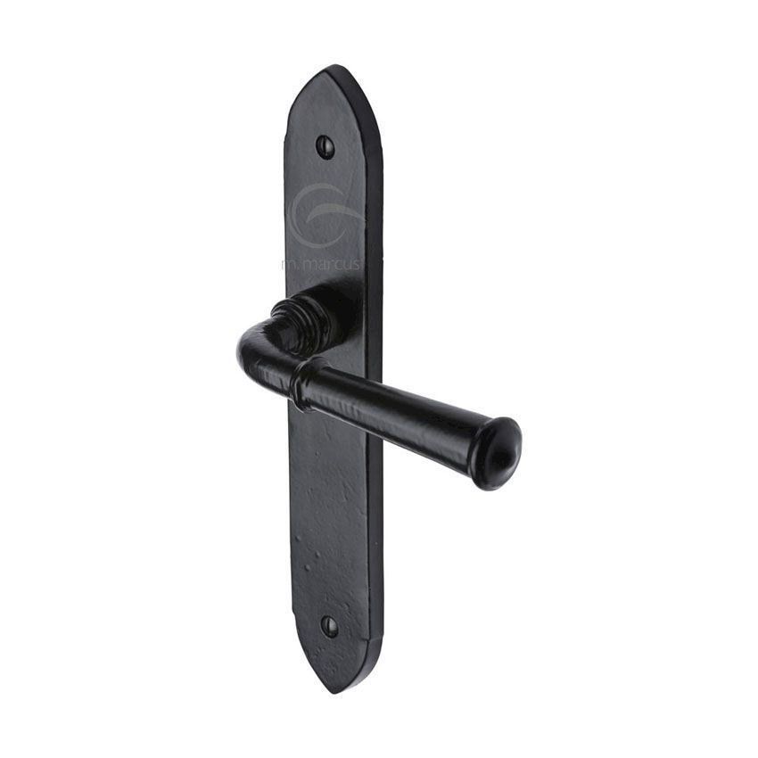 Picture of Smooth Black Hadley Black Door Handles - Fb4710