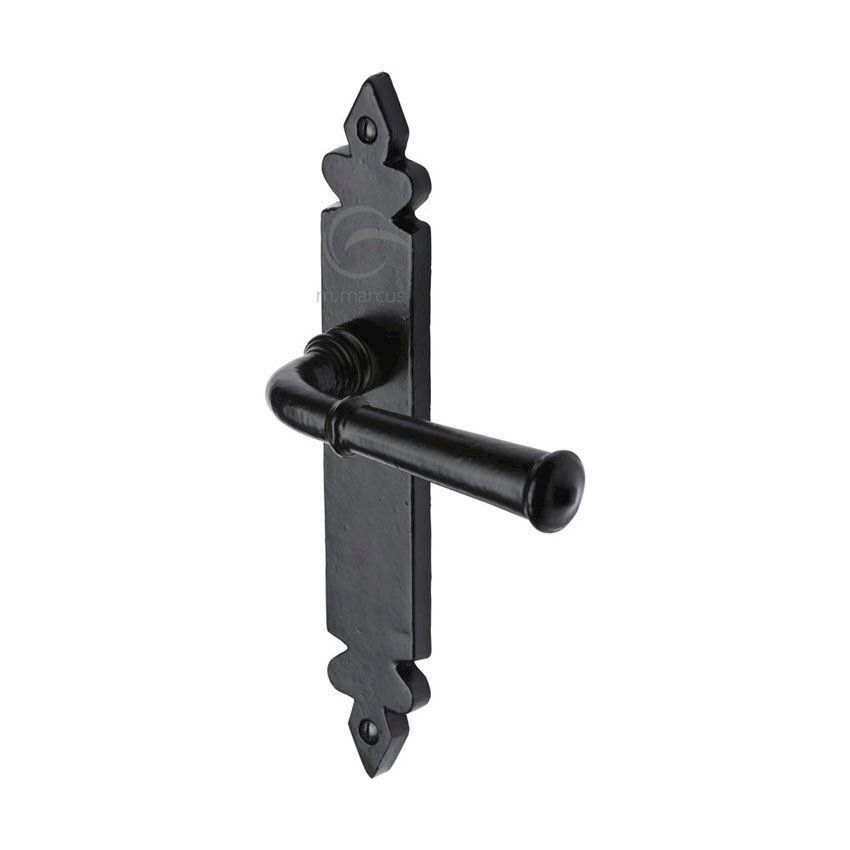 Picture of Smooth Black Ludlow Black Door Handles - Fb5810