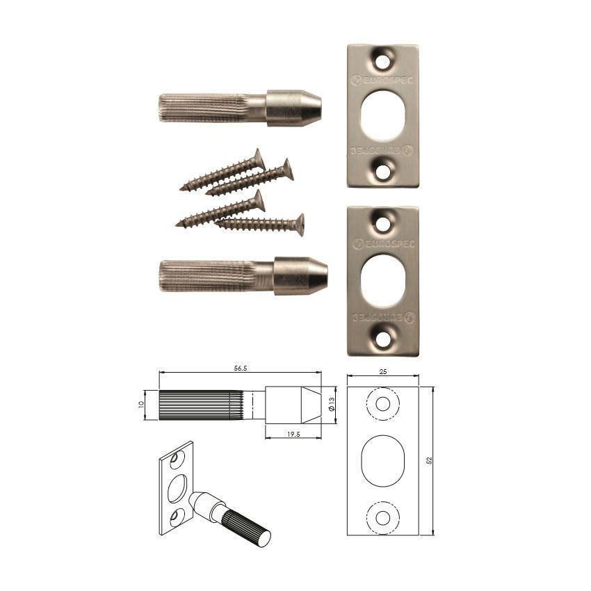 Security hinge door bolt