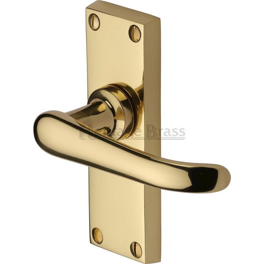 Picture of Windsor Short Plate Latch Door Handle - V710Pb