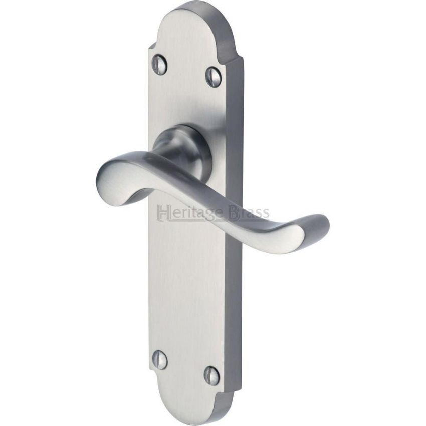 Savoy Satin Chrome Door Handles - S610SC