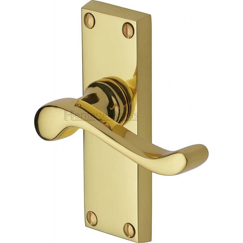 Picture of Bedford Short Plate Latch Door Handle - V800Pb