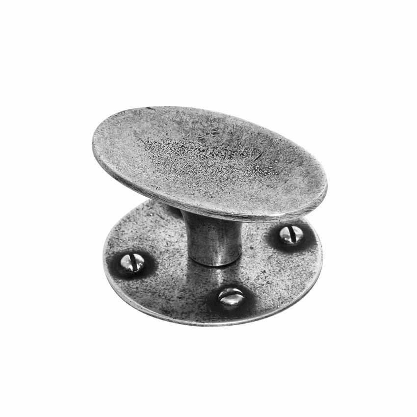 Chatton pewter cabinet door knob - PCK034 