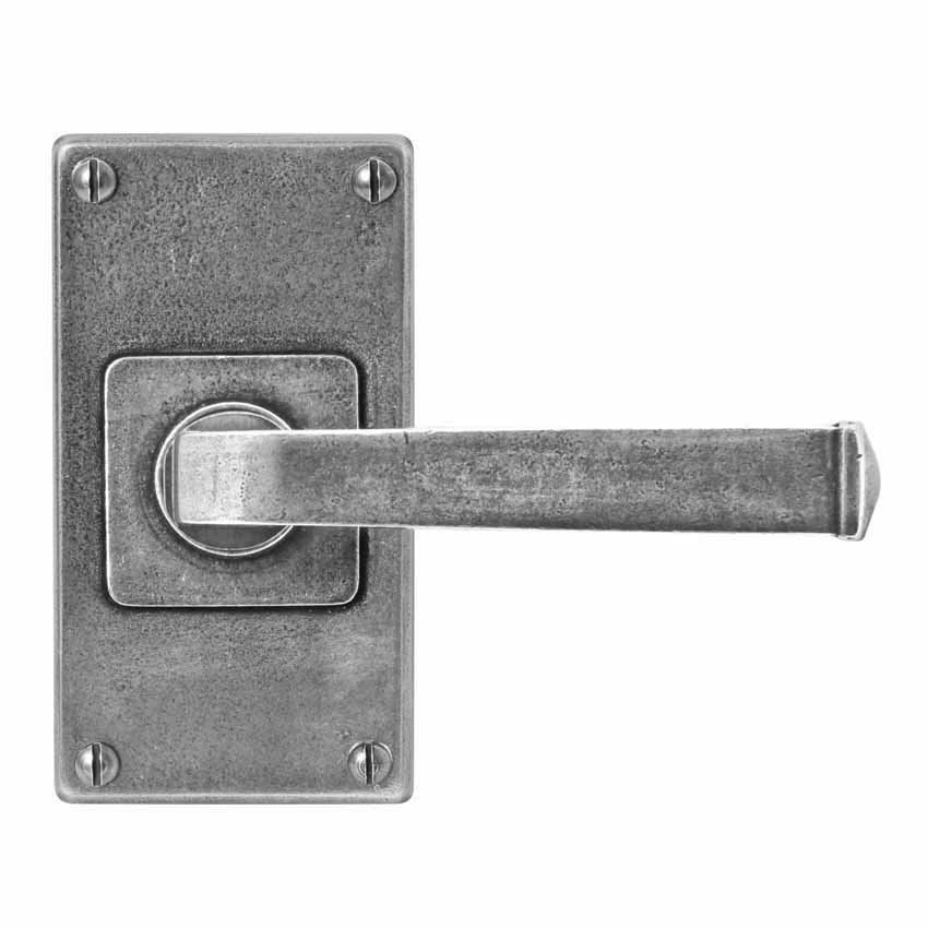 Finesse allendale Pewter Levers on a short back plate  - FD072 