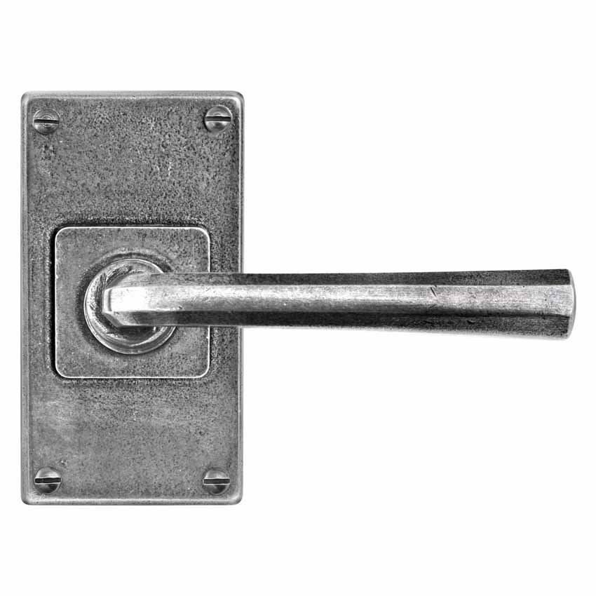 Finesse tunstall Pewter Levers on a short back plate  - FD305