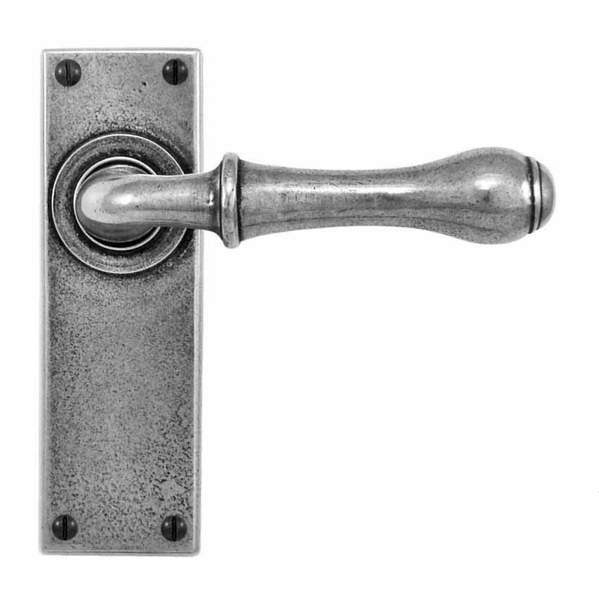 Finesse Derwent Pewter Levers on a locking plate  - FD063 