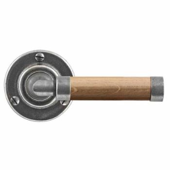 Finesse Milton Oak Door Handle on a Rose - FD137