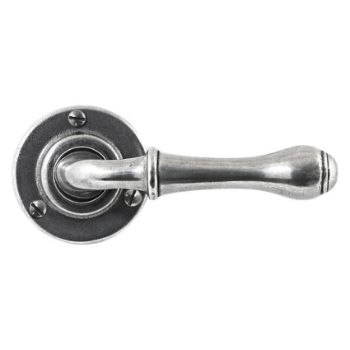 Finesse Derwent Pewter Levers on a Round Rose - FD062 