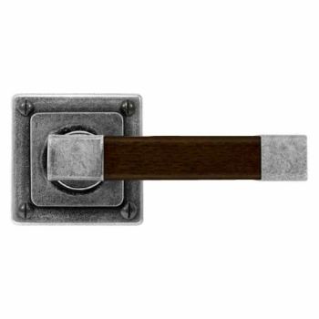 Finesse Eden American Black Walnut Door Handle on a Rose - FD164