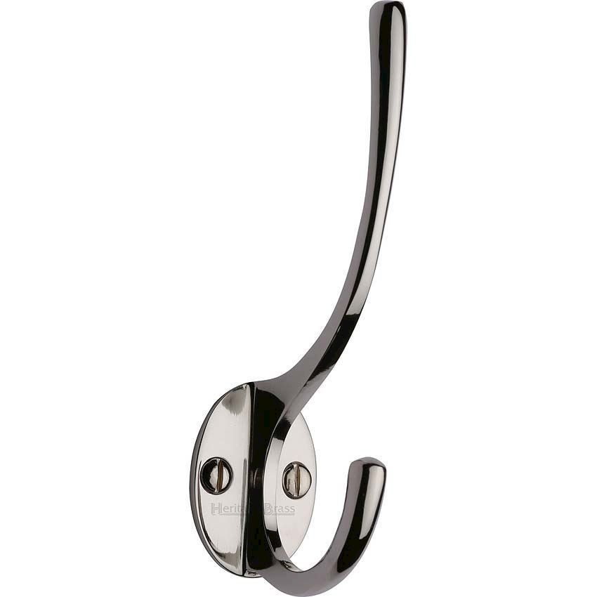 Hat & Coat Hook Polished Nickel finish - V1050-PNF