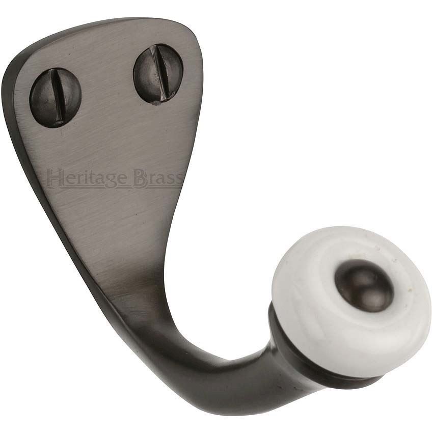 Single Robe Hook Matt Bronze Finish - V1044-MB