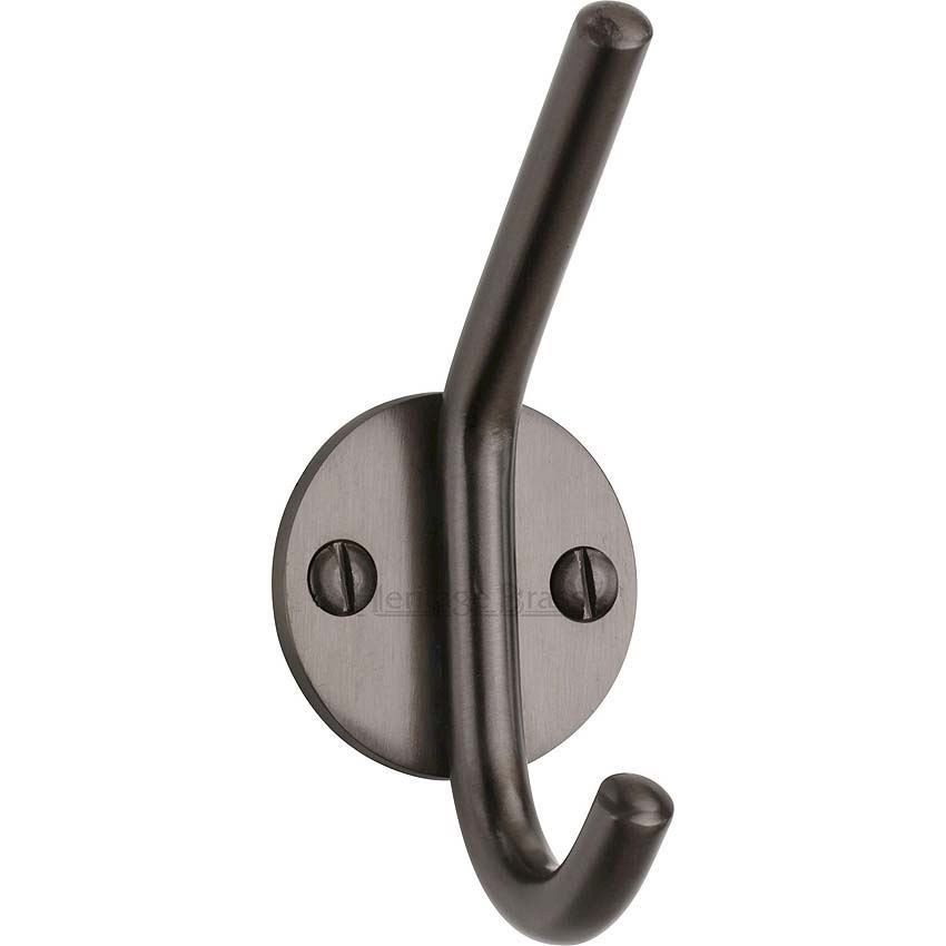 Hat & Coat Hook Matt Bronze Finish - V1065-MB