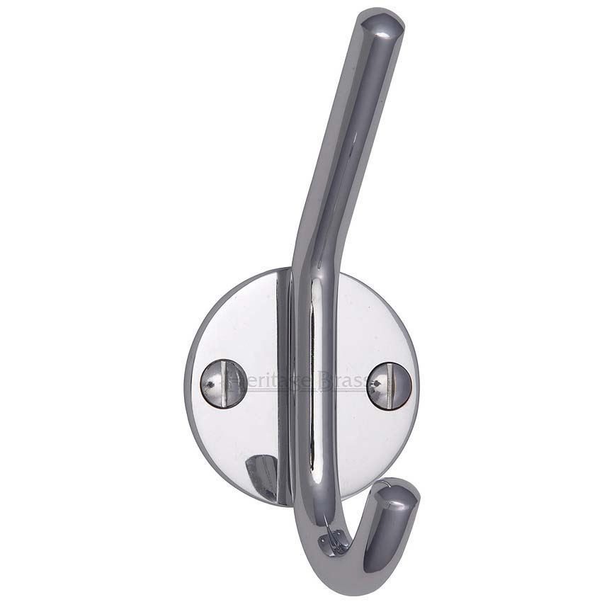 Hat & Coat Hook in Polished Chrome Finish - V1065-PC