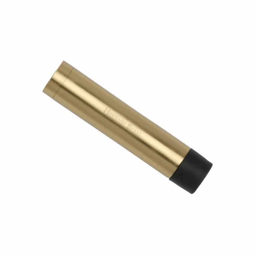 Wall Mounted Door Stop (76mm) in Satin Brass Finish - V1081-76-SB