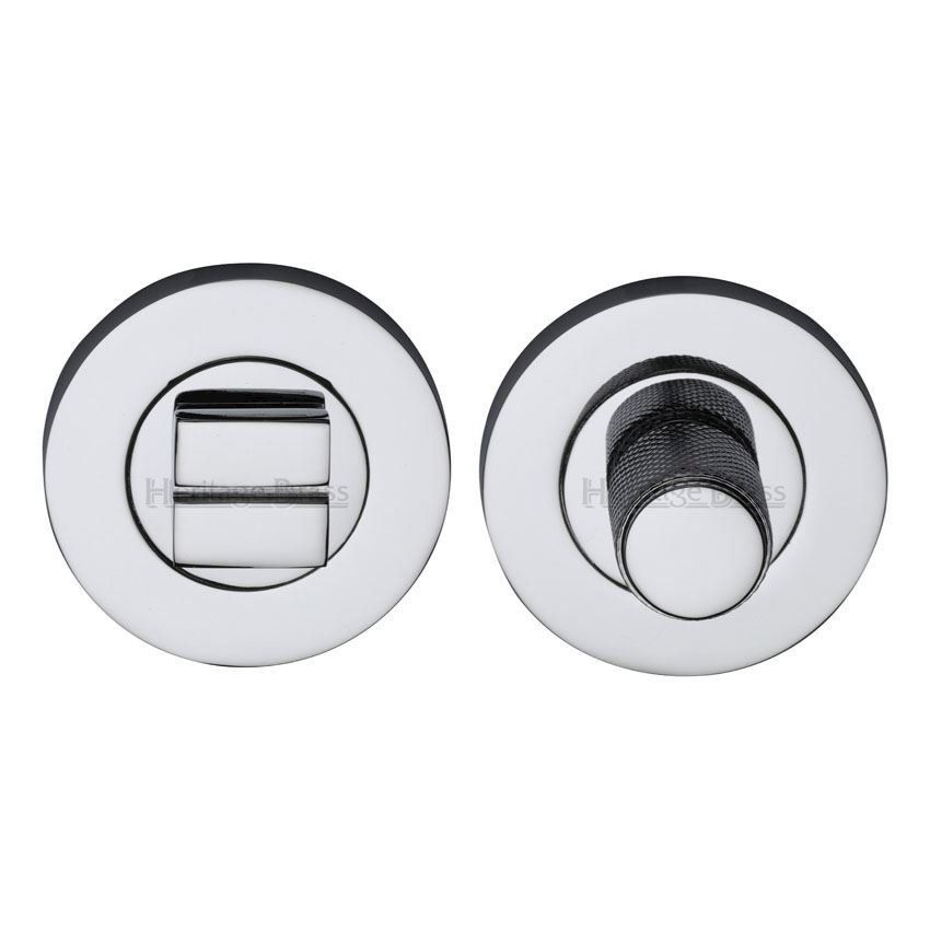 Bathroom & WC thumb-turn & Release Door Lock in Polished Chrome Finish - RS2030-PC