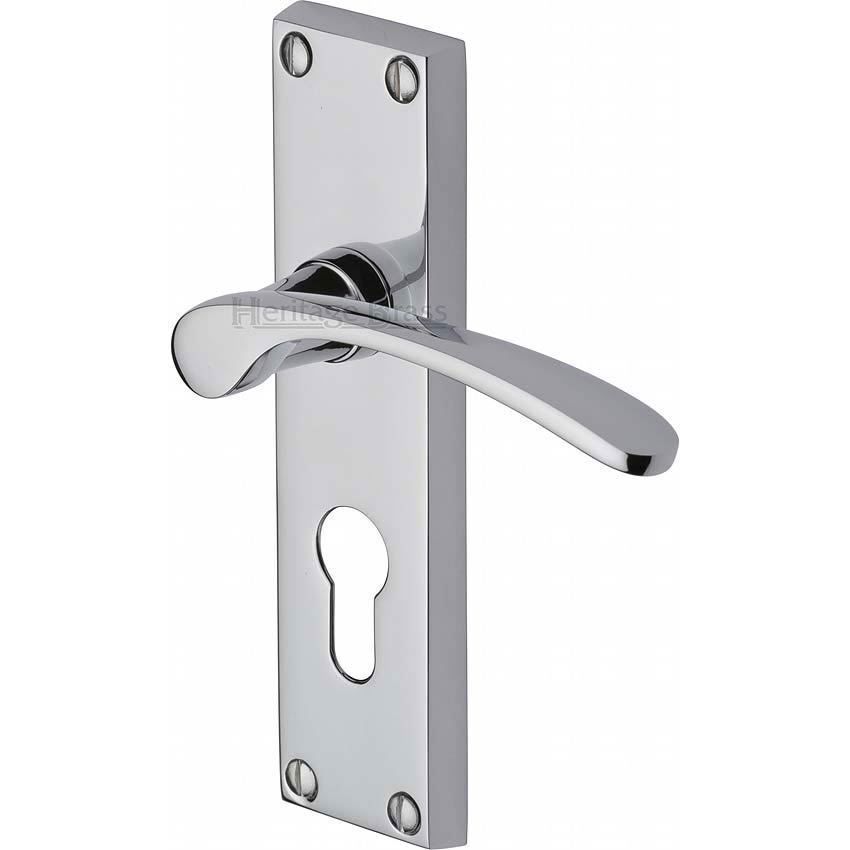 Sophia Euro Lock Handle - V4146-PC