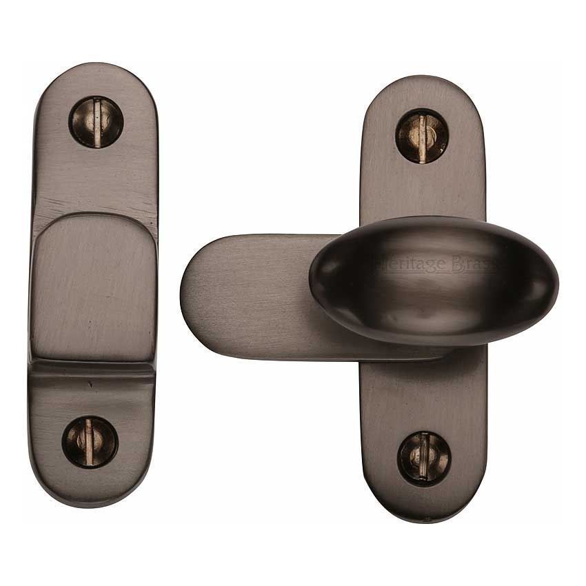 Cabinet Hook & Plate Cabinet Knob in Matt Bronze Finish - V1970-MB