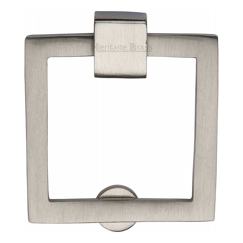 Square Drop Pull Cabinet Knob in Satin Nickel Finish - C6311-SN