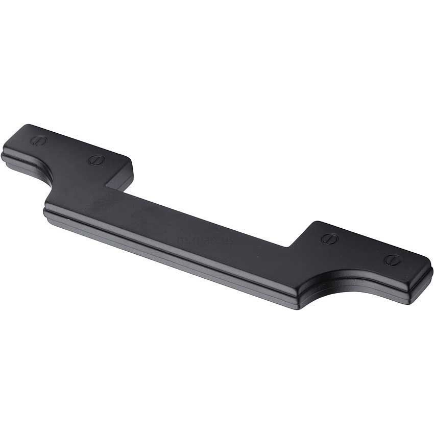 Detroit Kitchen Cabinet Pull Handle Black Matt Finish-VF085-128-BLK 