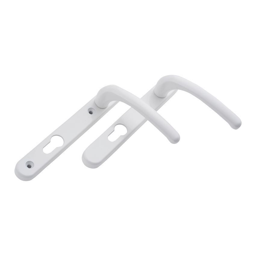 Windsor Sprung Lever Lever Inline Door Handle- White - 1B000