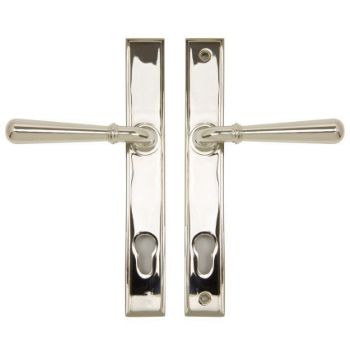 Polished Nickel Newbury Slimline Sprung Lever Espag. Lock Set- 91427