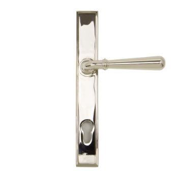 Polished Nickel Newbury Slimline Sprung Lever Espag. Lock Set- 91427