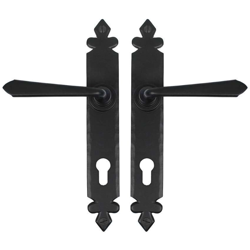 BLACK CROMWELL LEVER ESPAG. LOCK SET- 33067