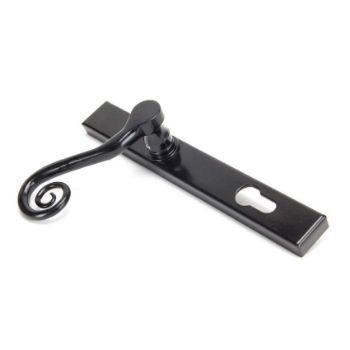 BLACK MONKEYTAIL SLIMLINE LEVER ESPAG. LOCK SET- 33037 