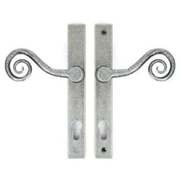 PEWTER MONKEYTAIL SLIMLINE LEVER ESPAG. LOCK SET- 33038