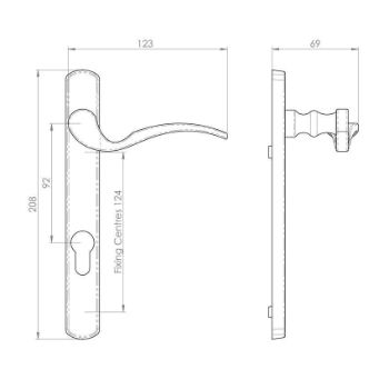 Scroll PVC Handle - M140NP92BL 