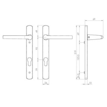 Rosa PVC Handle - SZS01NP92CP