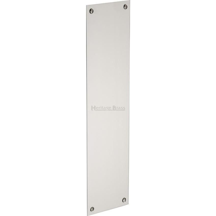 Heritage Brass Flat Fingerplate in Polished Nickel Finish- V740-PNF