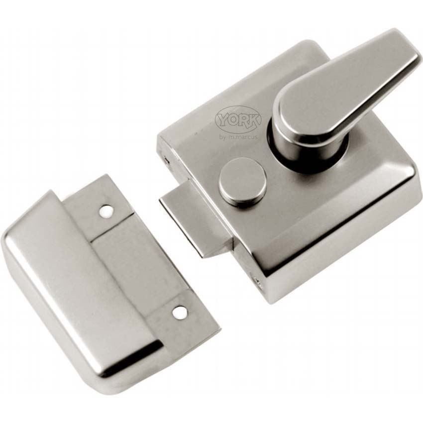 60mm Nightlatch in Satin Nickel Finish - NL3060-SN