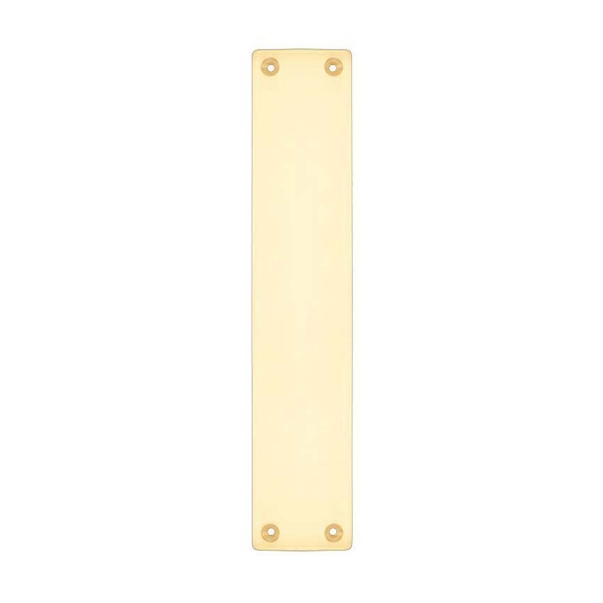 Fulton & Bray Polished Brass Fingerplate- FB122A