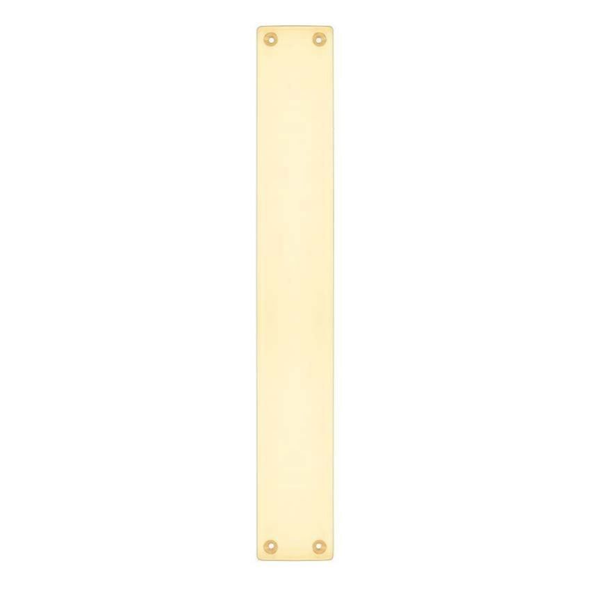 Fulton & Bray Polished Brass Fingerplate- FB122B