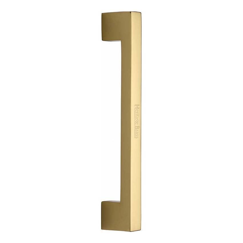 Heritage Brass Door Pull Handle Urban Design in Polished Brass Finish- V1390-PB 