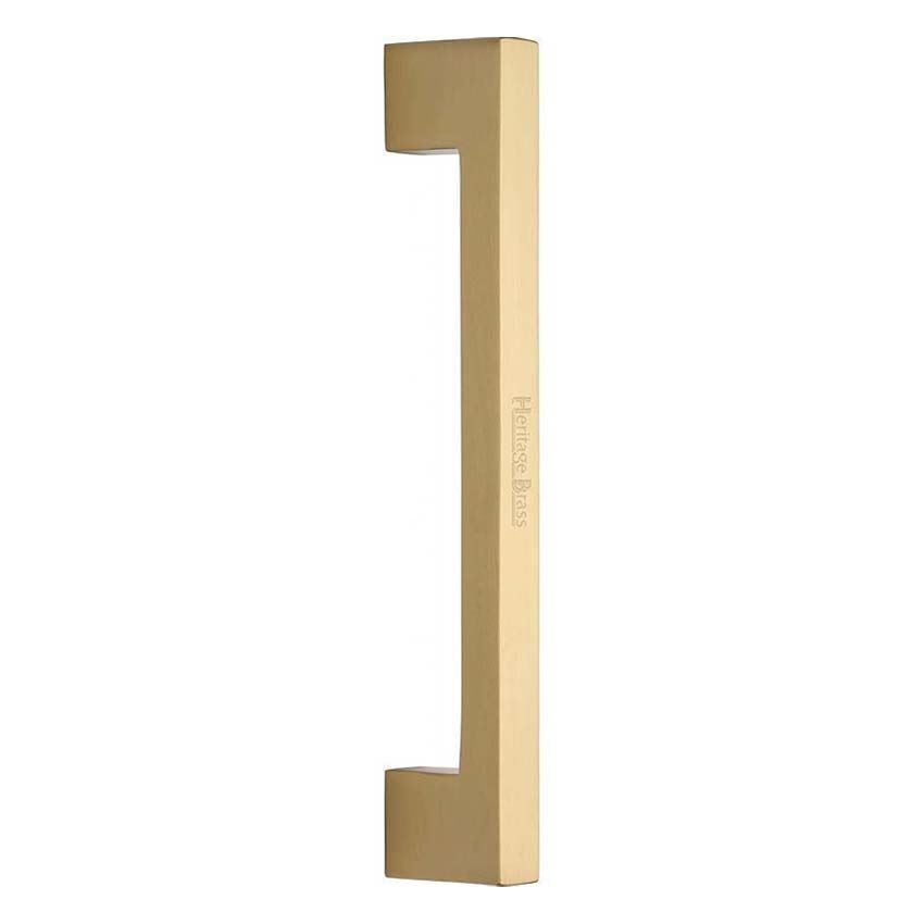 Heritage Brass Door Pull Handle Urban Design in Satin Brass Finish- V1390-SB 