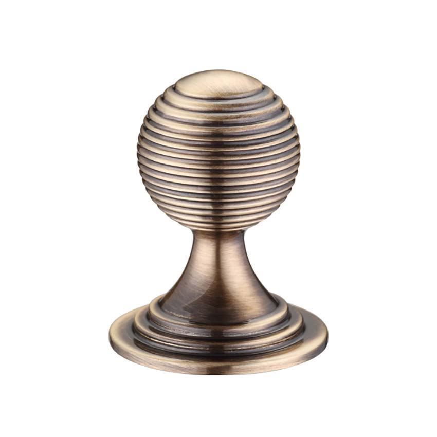 Queen Anne Ringed Knob in Florentine Bronze- FCH08-FB