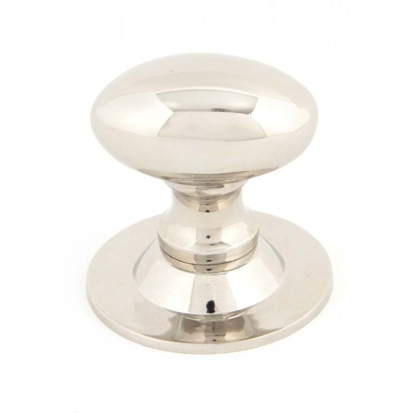 Polished Nickel Oval Cabinet Knob - Polished Nickel Oval Cabinet Knob - 83886 