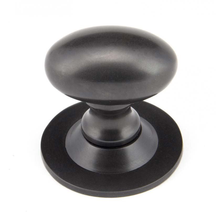 Aged Bronze Oval Cabinet Knob -92036 