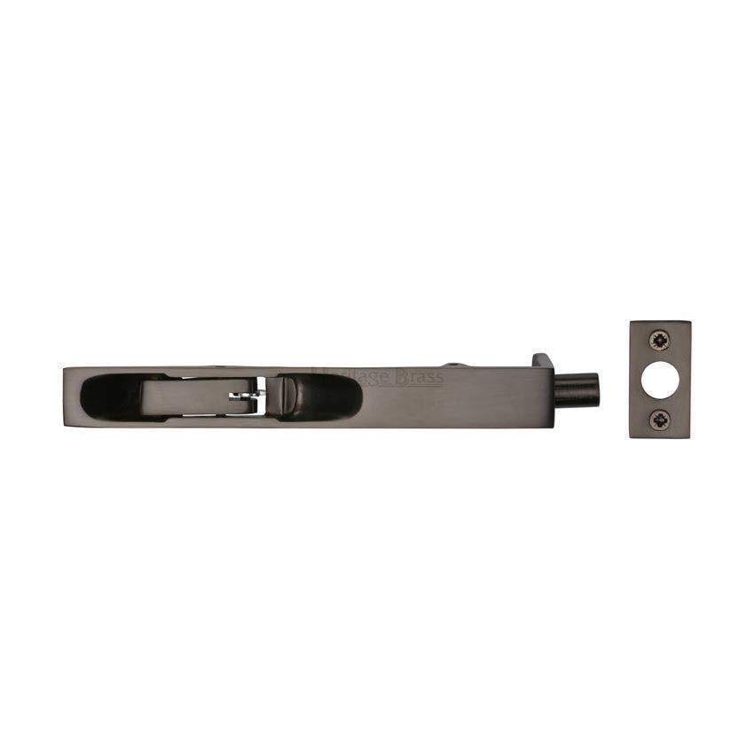 Lever Flush Door Bolt In Matt Bronze Finish - C1680-8-MB 