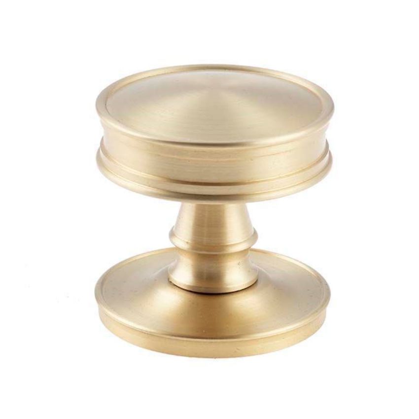 Berkeley Mortice Knob Furniture- Satin Brass- BUR100SB