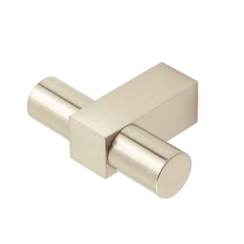 Westminster T Bar Cupboard Knobs -Satin Nickel - BUR301SN