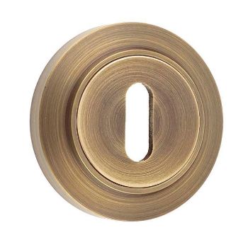 Burlington Chamfered Standard Escutcheon - Antique Brass- BUR60AB