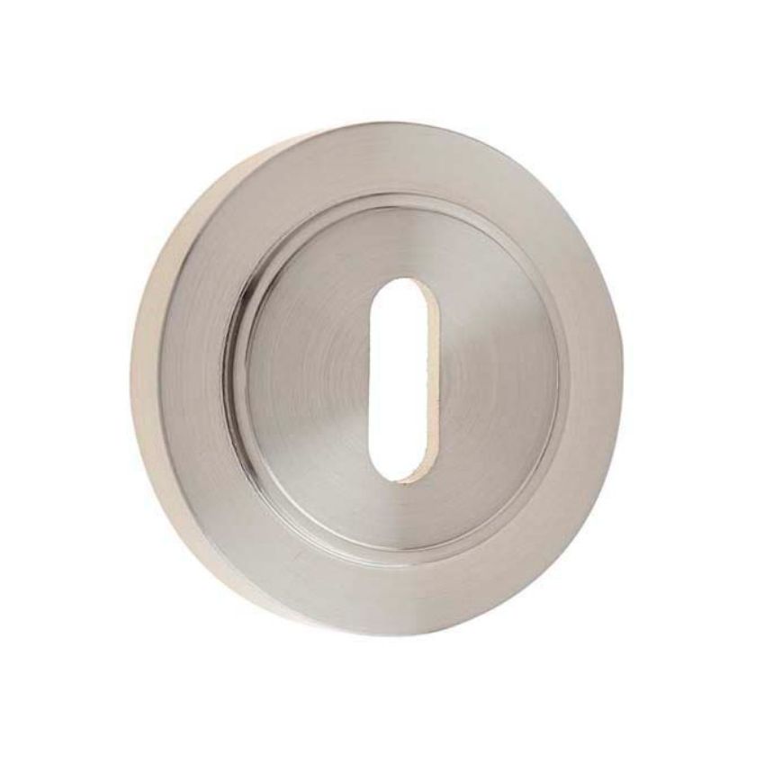 Burlington Standard Escutcheon with a Plain Rose - Satin Nickel - BUR60SN BUR71SN 