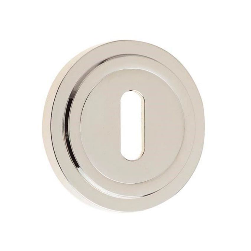 Burlington Standard Escutcheon with a Stepped Rose - Polished Nickel - BUR60PN BUR73PN