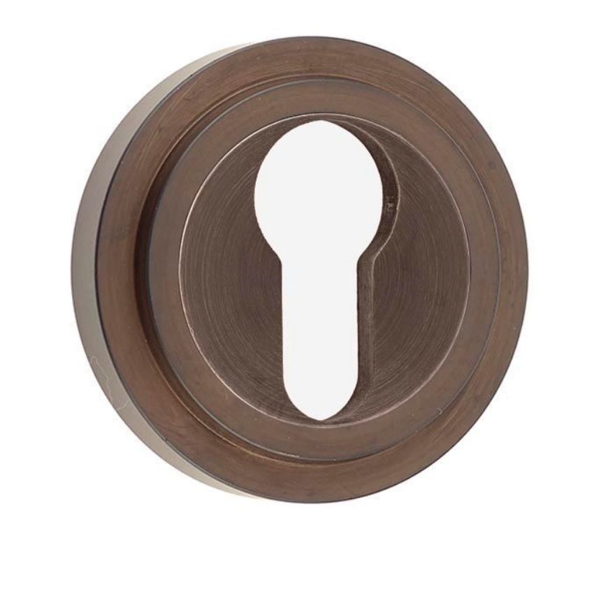 Burlington Euro Profile Escutcheon with a Stepped Rose - Dark Bronze - BUR61DB BUR73DB 